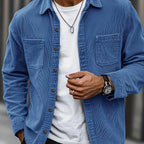 Bryce | Overshirt met lange mouwen, zakken en knopen voor heren