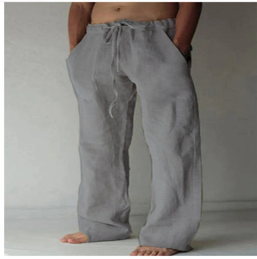 Pantalon de loisirs pour hommes style japonais – Jogging ample à jambe droite
