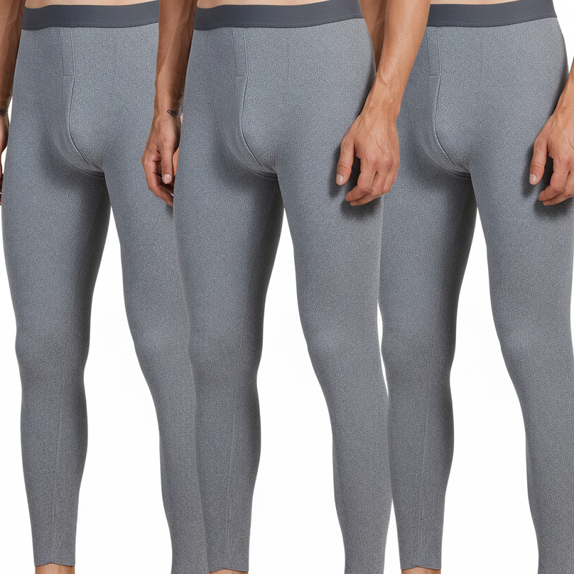 Herren Thermounterhose 3er-Pack, Lang & Warm, mit Gummibund