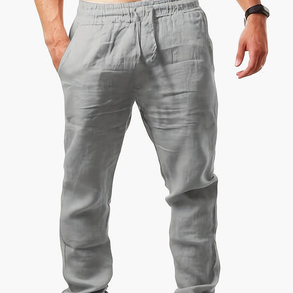 Pantalón casual para hombre con pierna recta – Pantalón de verano para uso diario y deporte