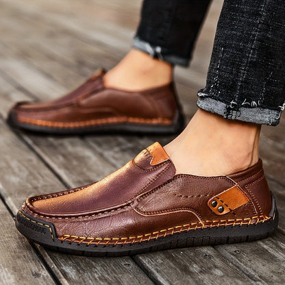 Męskie wsuwane buty rekreacyjne w stylu vintage na co dzień i czas wolny