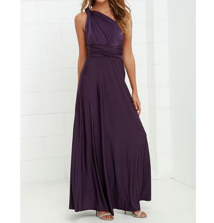 Abito lungo da donna con design schiena scoperta – Abito da sera elegante, versatile, da festa