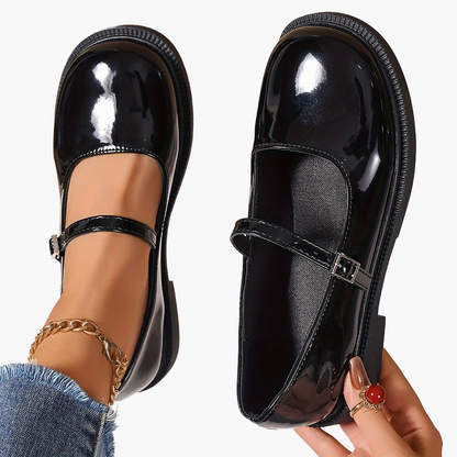 Damen Mary Jane Schuhe Preppy Stil – Modische Alltagsschuhe mit Riemen