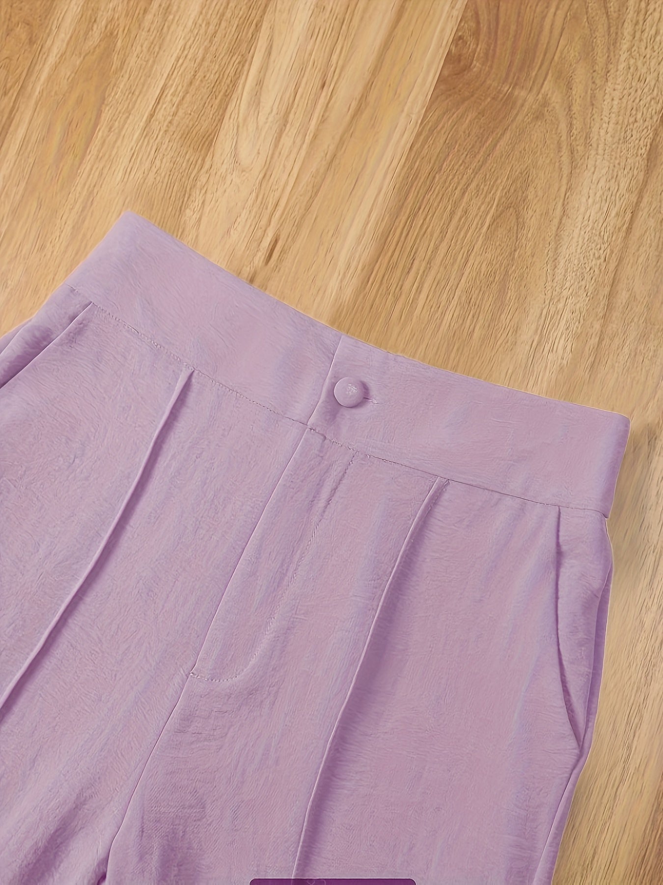 Set elegante da donna – Top senza maniche con collo alto e pantaloni ampi per primavera ed estate