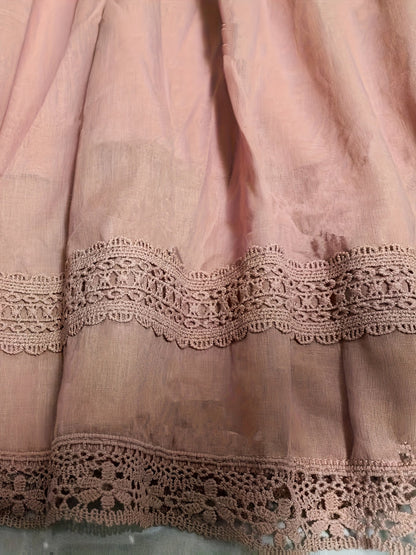 Enagua vintage de mujer con encaje – Elegante petticoat de línea A para el día a día y ocasiones especiales