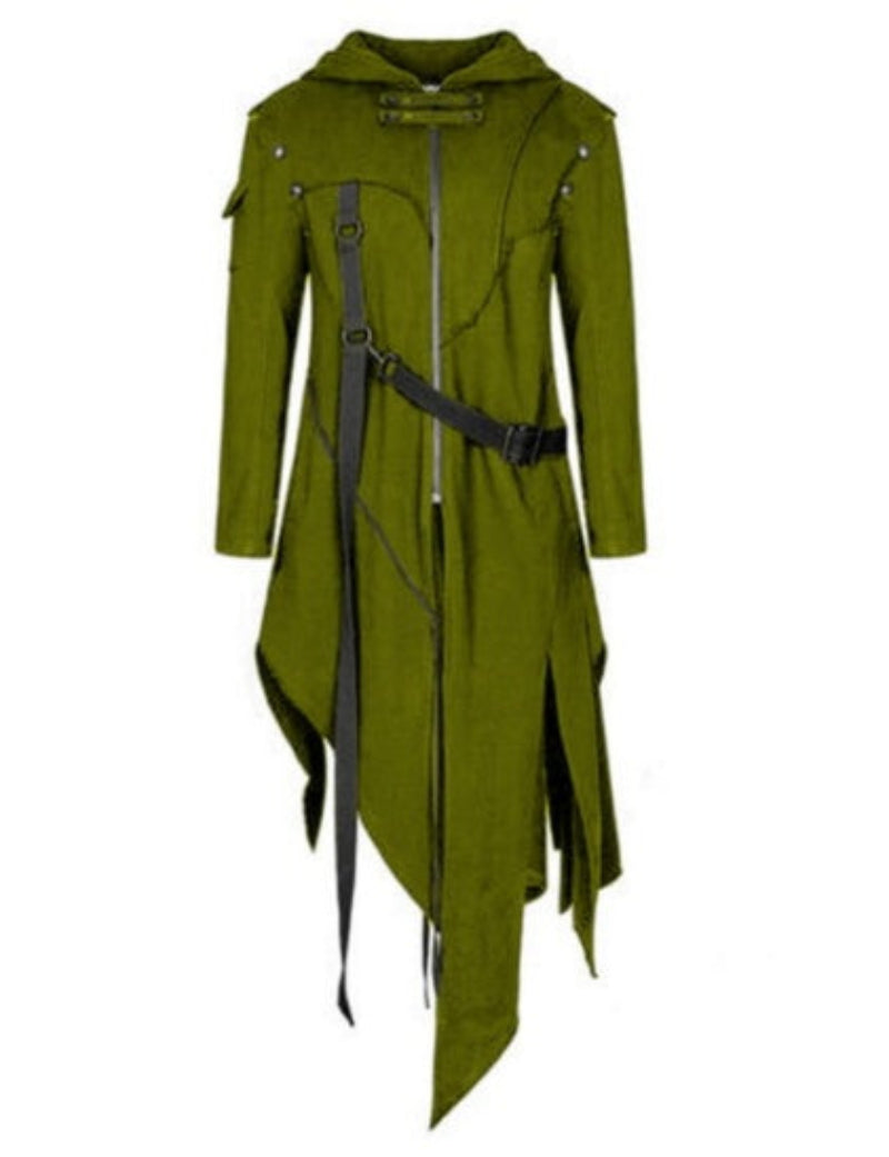 Mantello Halloween Uomo – Giacca con Cappuccio Vintage Gotica per Costume & Festa