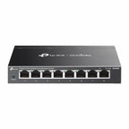 Netwerkswitch 8-poorts Gigabit Ethernet RJ45, zwart, wandmontage