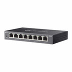Netwerkswitch 8-poorts Gigabit Ethernet RJ45, zwart, wandmontage