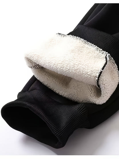 3er Pack Gefütterte Jogginghosen für Herren mit Reißverschlusstaschen