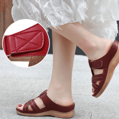 Sandali Donna Confortevoli con Zeppa e Design Slip-On – Perfetti per Quotidiano e Tempo Libero