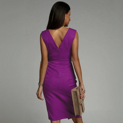 Abito a tubino elegante da donna per occasioni speciali – Moda cocktail & da sera aderente con spacco