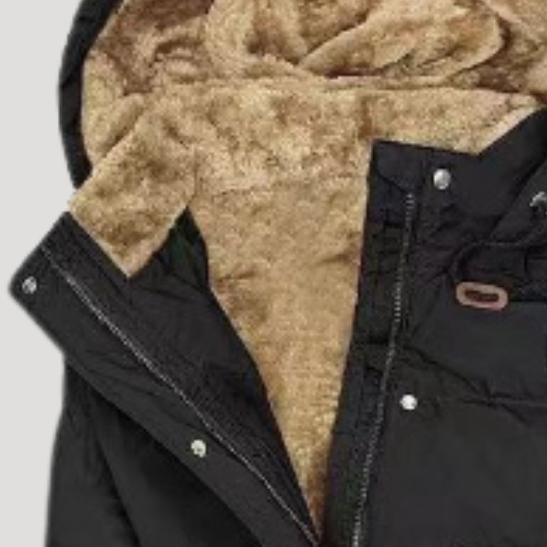 Abrigo largo de invierno para mujer con capucha – Chaqueta para exteriores y uso diario