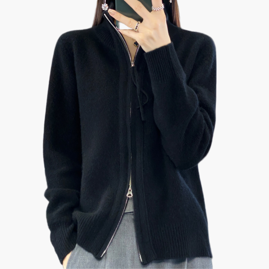 Cardigan con Cerniera da Donna – Cardigan alla Moda per Quotidiano, Ufficio e Tempo Libero
