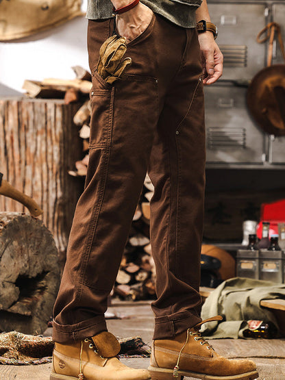 Herren Utility Workwear Hose – Robuster Straight-Leg Style für Outdoor & Freizeit