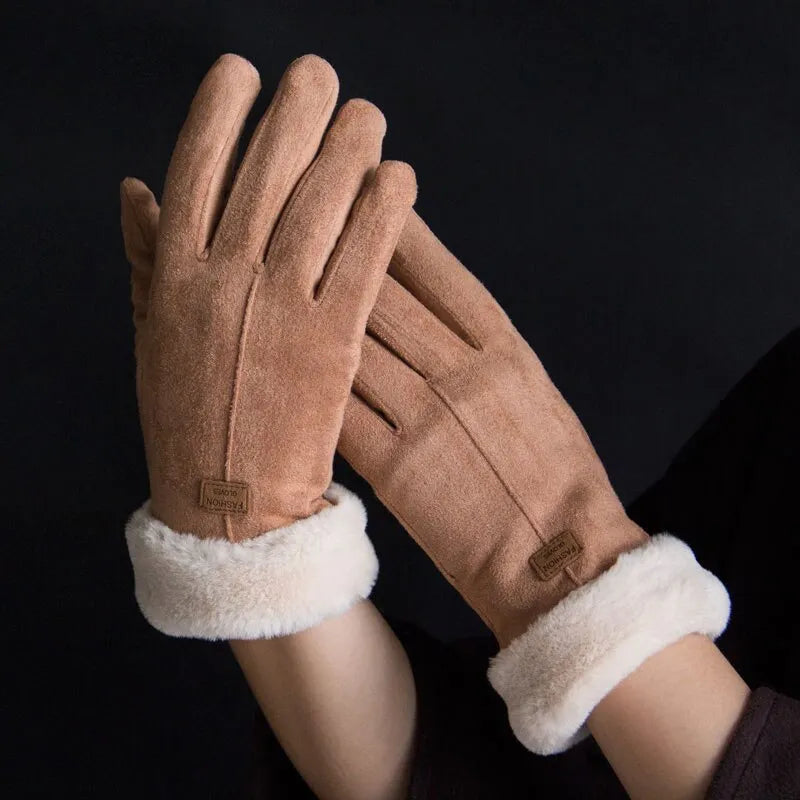 Warme handschoenen met touchscreenfunctie
