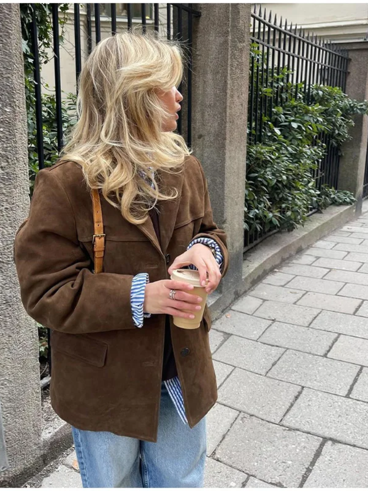 Dames Oversized Trenchcoat – Stijlvolle Herfst- en Winterjas voor Modieuze Optredens