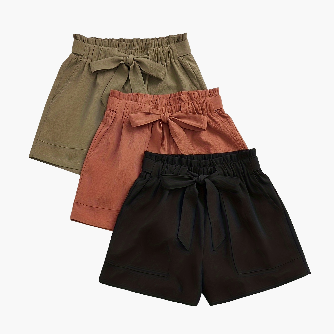 Dames zomershorts met strik – Losse pasvorm, ideaal voor strand en vrije tijd