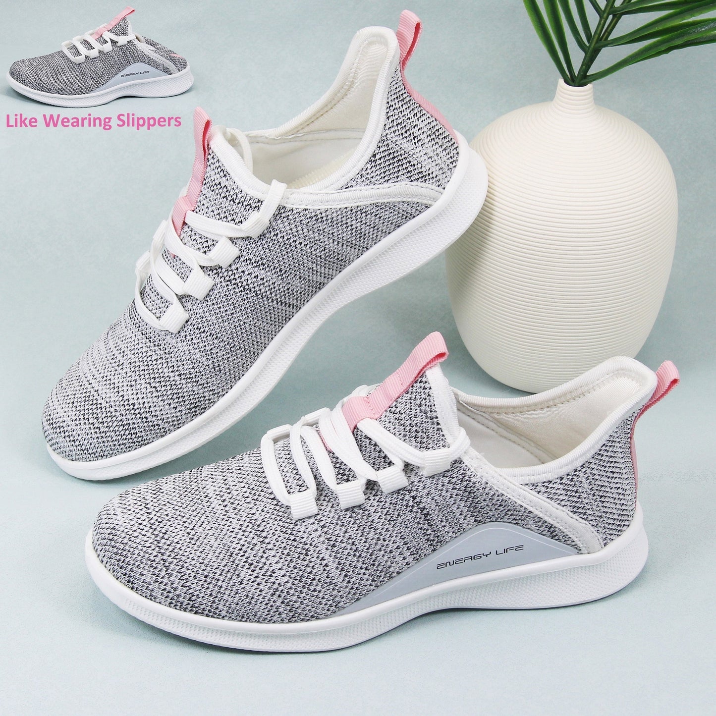 Damsneaker med komfort i slip-in-stil för fritid och vardag