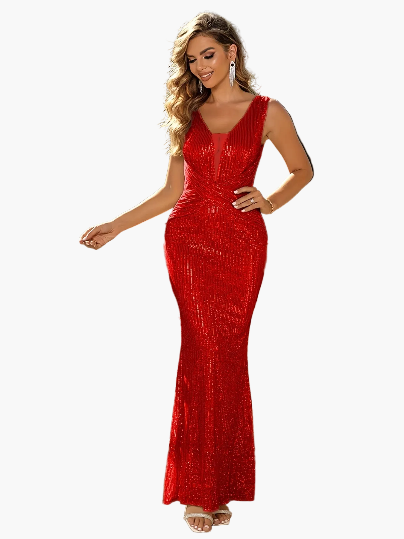 Damen Abendkleid Elegant Bodycon Stil für festliche Anlässe