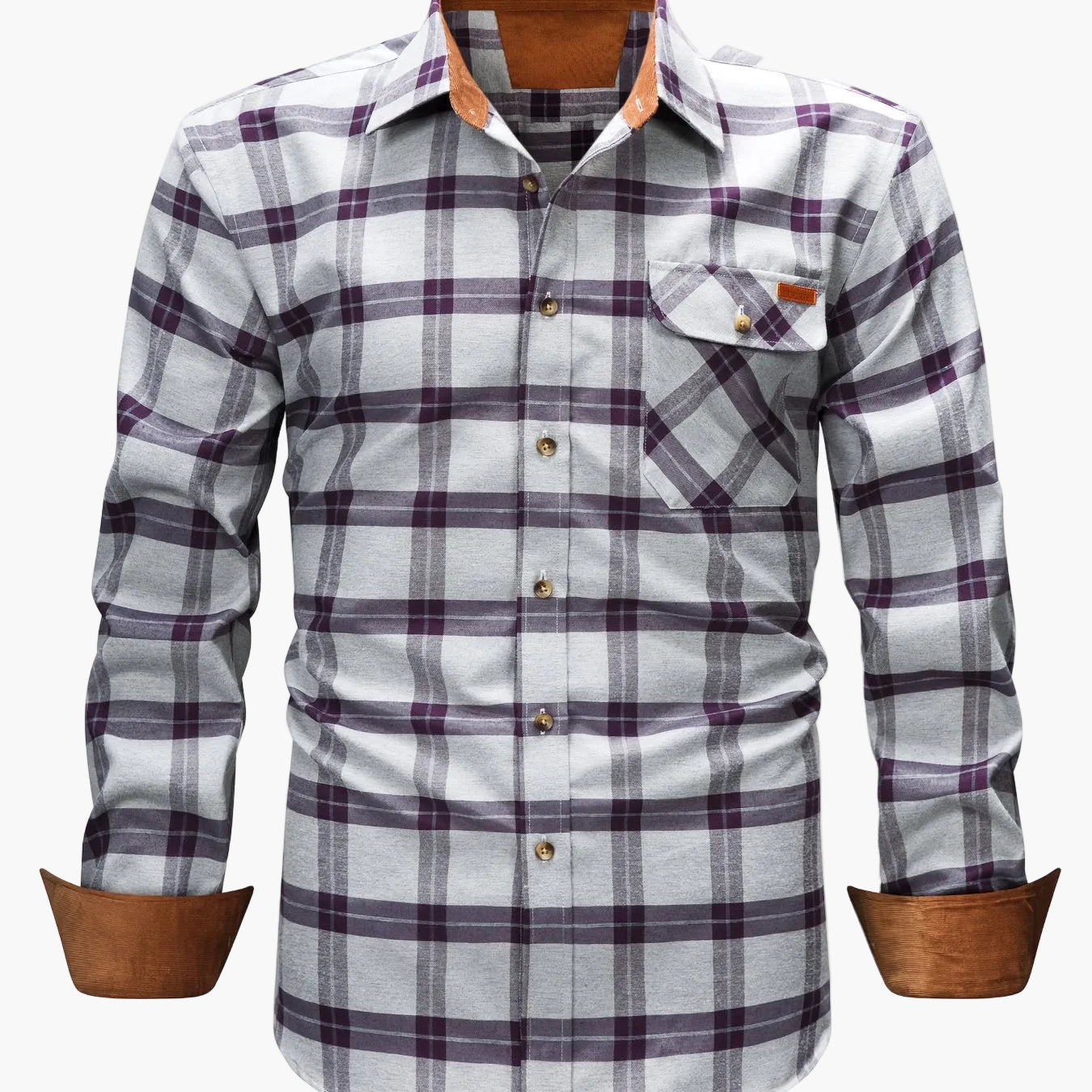 Camicia casual uomo a quadri manica lunga – Camicia moderna per tutti i giorni e ufficio