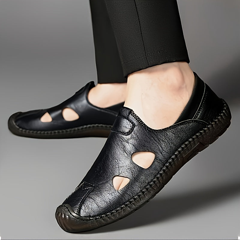 Męskie wygodne buty wsuwane z wycięciami na co dzień i na lato
