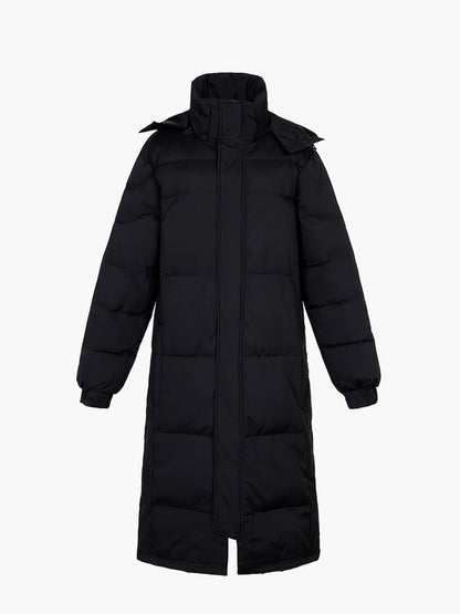 Herren Daunen-Steppmantel Lang Casual Winter Outdoor Parka