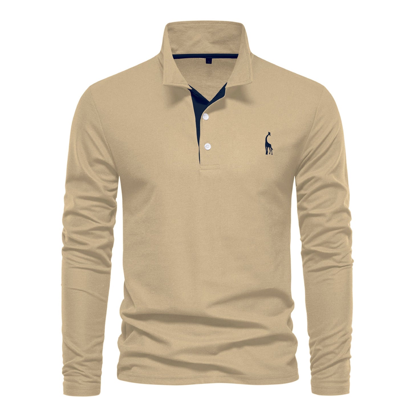 Herre langærmet poloshirt klassisk moderne business og fritid