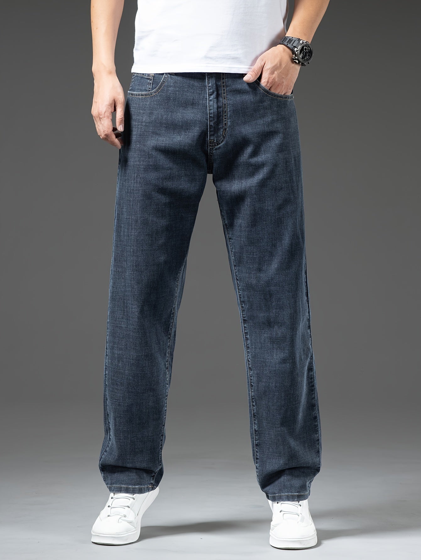Herren Jeans Weit Geschnitten Freizeit Basic Regular Fit – Komfortabler Alltag und Wochenendstil