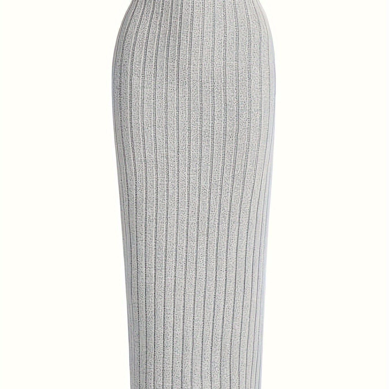 Damen Strick-Bleistiftrock mit hohem Bund – Eleganter Alltags- und Büro-Look