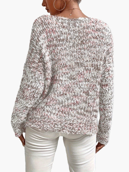 Jersey de mujer en estilo casual holgado – Jersey de punto moderno para el día a día y tiempo libre