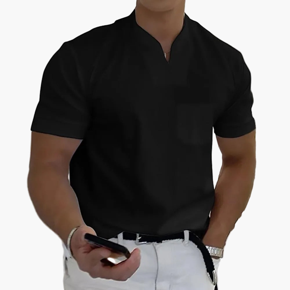 Herre polo-shirt moderne design – Elegant fritids- og business-look
