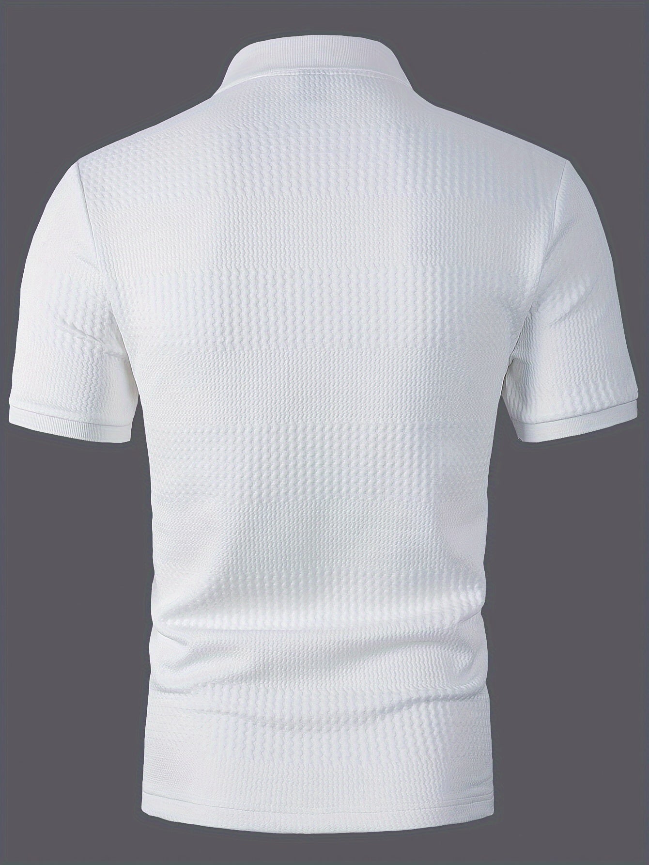 Herren Polohemd Slim Fit Freizeit Geometrisches Muster Kurzarm für Alltag und Büro