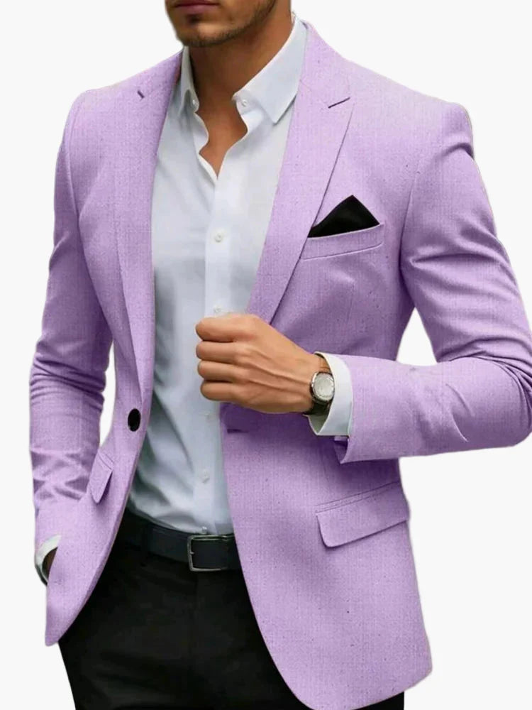 Chaqueta moderna para hombre para negocios y ocasiones festivas – Blazer slim fit, look elegante para ocio