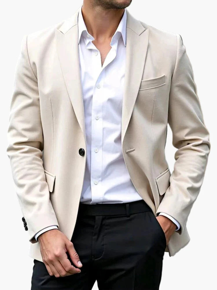 Chaqueta moderna para hombre para negocios y ocasiones festivas – Blazer slim fit, look elegante para ocio