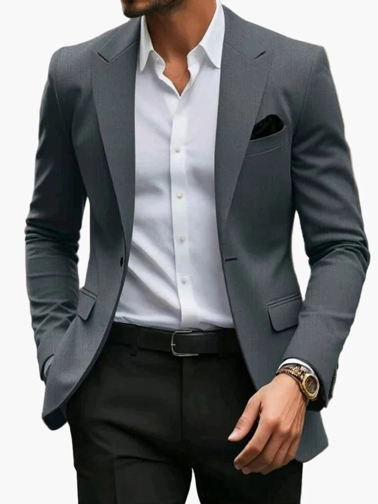 Chaqueta moderna para hombre para negocios y ocasiones festivas – Blazer slim fit, look elegante para ocio