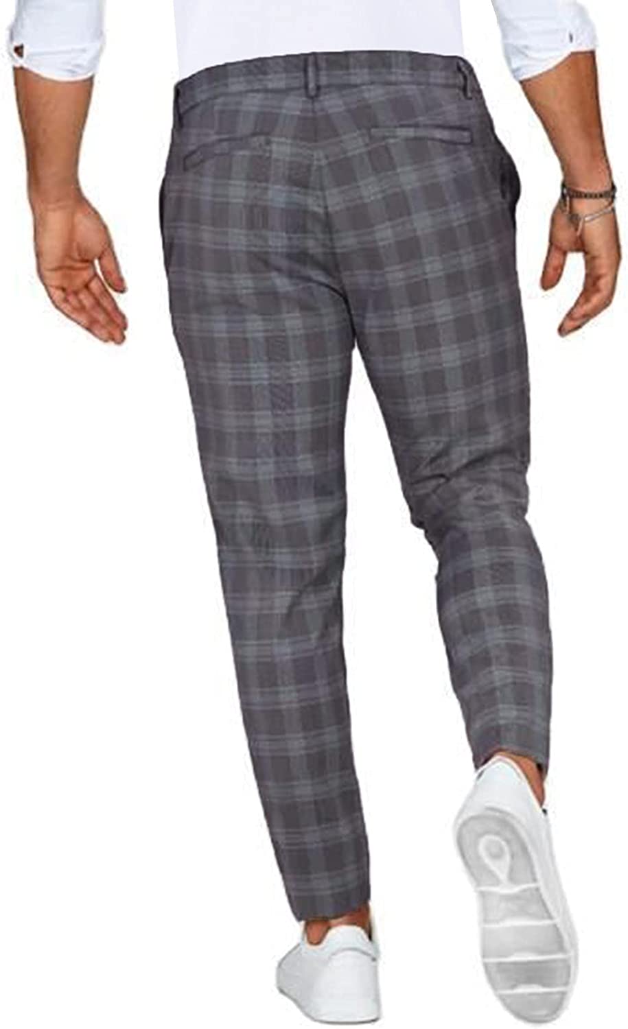 Heren chino broek geruit – Modieuze slim fit stijl voor vrije tijd & dagelijks gebruik