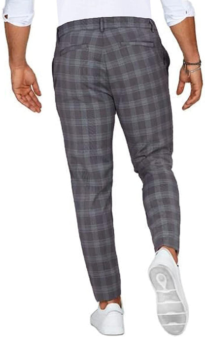 Heren chino broek geruit – Modieuze slim fit stijl voor vrije tijd & dagelijks gebruik
