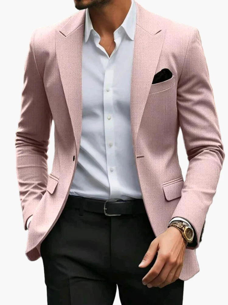 Chaqueta moderna para hombre para negocios y ocasiones festivas – Blazer slim fit, look elegante para ocio