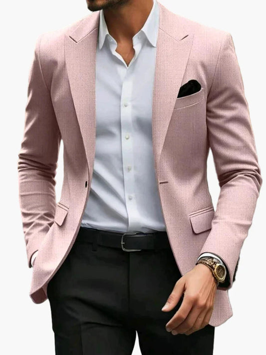 Chaqueta moderna para hombre para negocios y ocasiones festivas – Blazer slim fit, look elegante para ocio
