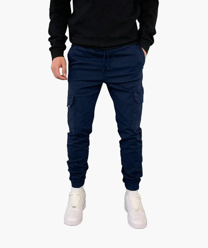 Herren Jogger Cargo Hose – Moderne Freizeithose mit Taschen und Bündchen, Streetwear Style