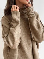 Loungeset met col en wijde broek voor dames