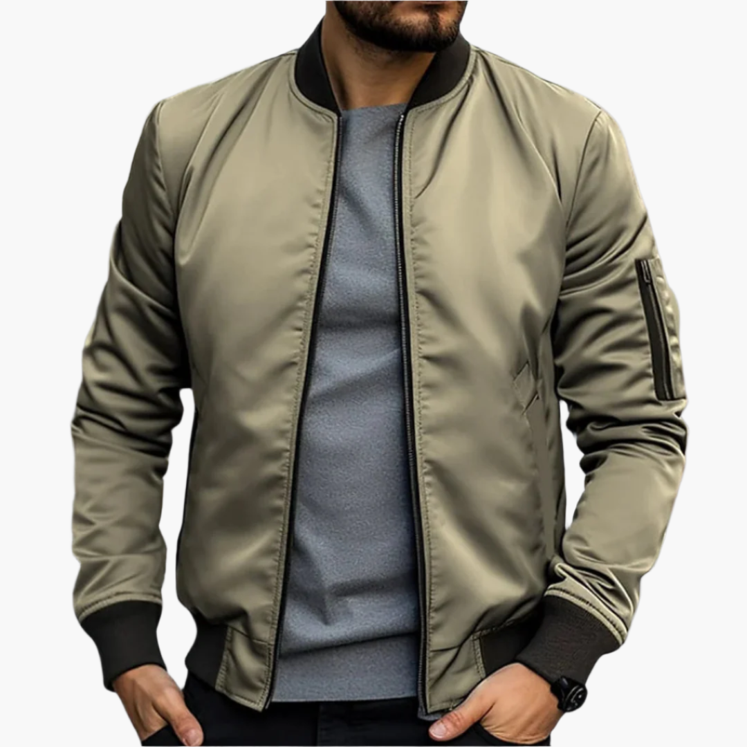 Chaqueta bomber de transición para hombre – Estilo urbano moderno y versatilidad para el día a día y el ocio