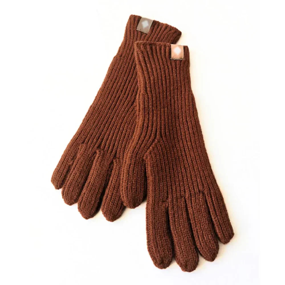 Gebreide touchscreen-handschoenen voor dames