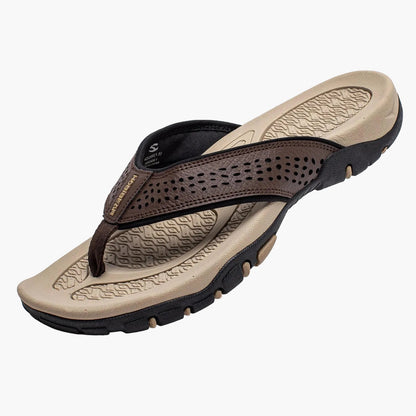 Herr Tåsandaler med fotvalvsstöd – Sportiga outdoor flip-flops för strand, vardag & fritid