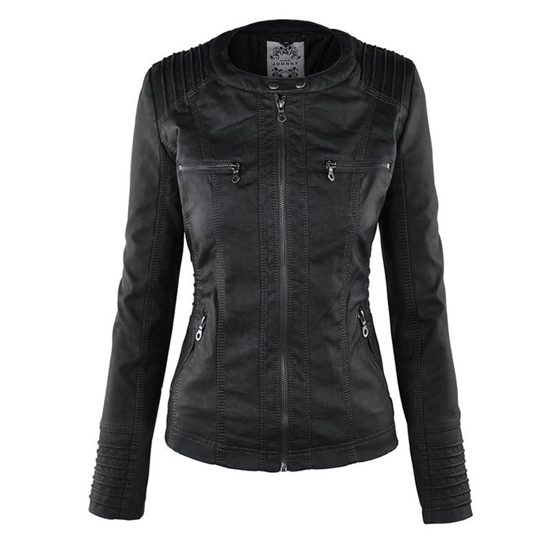 Veste en similicuir pour femme avec capuche – Un incontournable mode pour le quotidien et les loisirs