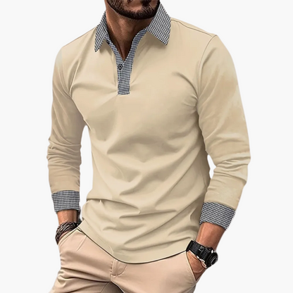 Polo manches longues homme – Style décontracté élégant pour quotidien et sorties