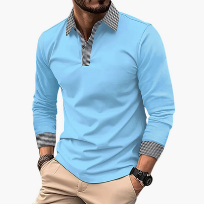 Polo manches longues homme – Style décontracté élégant pour quotidien et sorties