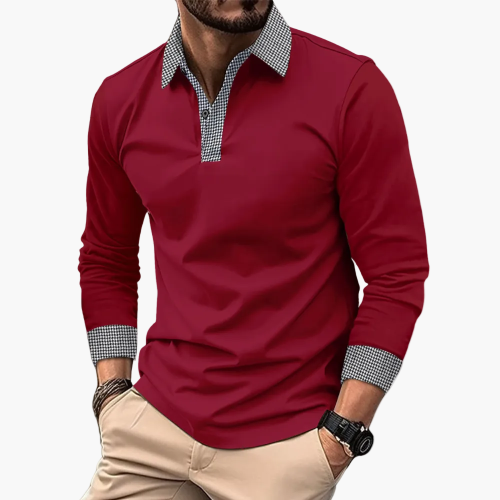 Polo manches longues homme – Style décontracté élégant pour quotidien et sorties
