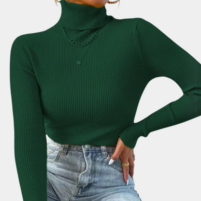 Maglione dolcevita elegante da donna – Stile versatile per tutti i giorni e ufficio