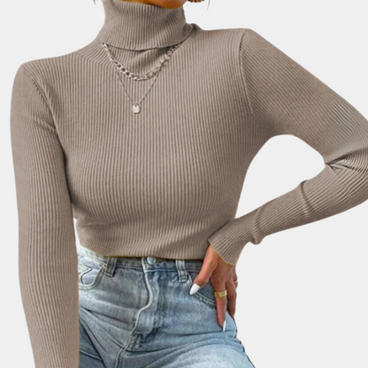 Maglione dolcevita elegante da donna – Stile versatile per tutti i giorni e ufficio